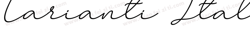 Larianti Italic字体转换